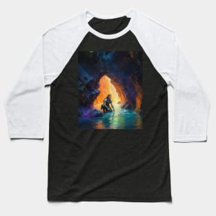 Elven Explorer Of Dungeons Baseball T-Shirt